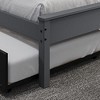 Donco Kids Full Contempo Bed in Dark Grey w/Twin Trundle Bed in Black - 4 of 4