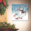 Snowman Family II Gallery-Wrapped Canvas - 2 of 4
