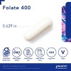 Pure Encapsulations Folate 400 - Metafolin L-5-MTHF Supplement to Support Cardiovascular, Cellular, and Neural Health* - 90 Capsules - 3 of 4