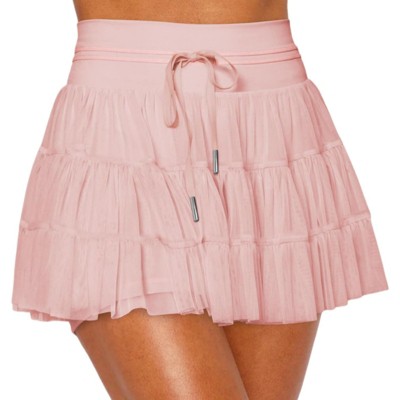 Clotth Women's High Waisted Pleated Skirt Athletic Skorts, Ruffle Tennis Skirts Golf Sports, Running Skorts With Shorts Pockets