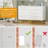 Acekool 4 Drawer Dresser, Modern Chest of Drawers with Metal Handles, Storage Organizer Cabinet for Bedroom Living Room Entryway Hallway - 3 of 4