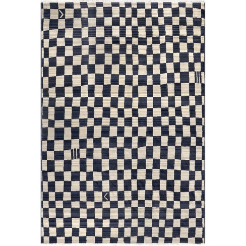 Checkered 2x7 feet hotsell runner narrow rug.