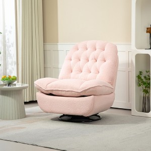 NicBex Chenille Glider Rocking Chair,Upholstered Swivel Recliner Chairs with High Backrest,Adjustable Cozy Rocking Chair,Nursing Chair for Bedroom - 1 of 4