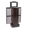 Wooden Multi-Layer Jewelry Cabinet with Mirror, Hidden Side Compartments, and Eight Drawers for Organized Accessories - 3 of 4
