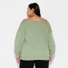Women's Off the Shoulder Sweatshirt - Wild Fable™ - 3 of 3