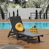 WestinTrends Poly Reclining Outdoor Patio Chaise Lounge Chair Adjustable - 2 of 4