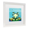 Trademark Fine Art Sylvia Masek Frog's Lunch Matted Framed Art - 3 of 4