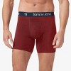 TJ | Tommy John™ Men's 6 Boxer Briefs 2pk - Burgundy/Red L