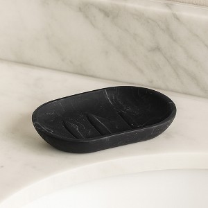 Evideco French Home Goods Marble Resin Hand Soap Dish - 1 of 4