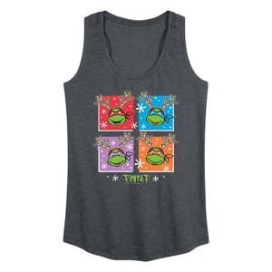 Women's - Teenage Mutant Ninja Turtles - Character Grid Graphic Racerback Tank - 1 of 4