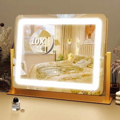 Vanity Mirror with Lights, Makeup Mirror with Touch Screen, 3-Color Dimmable Lighting, for Vanity Desk and Bedroom Use