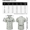 Men's Casual Cuban Short Sleeve Button Down Beach Shirt with Pocket - 4 of 4