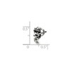 Black Bow Jewelry Sterling Silver Cupid and His Arrow Bead Charm - 2 of 3