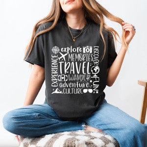 Simply Sage Market Travel Subway Garment Dyed Tee - 1 of 4