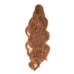 Unique Bargains Women's Nature Long Hair Ponytail Wig Clip 21.65inch Brown 1 Pc - 1 of 4