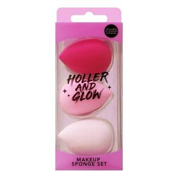 Unique Bargains Loose Powder Puff Face Soft Triangle Puff Blender Beauty  Makeup Tool Short Plush 2 Pcs Black Pink : Target