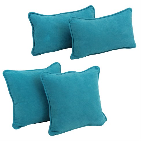 Blazing Needles Indoor Throw Pillows Aqua Blue Target