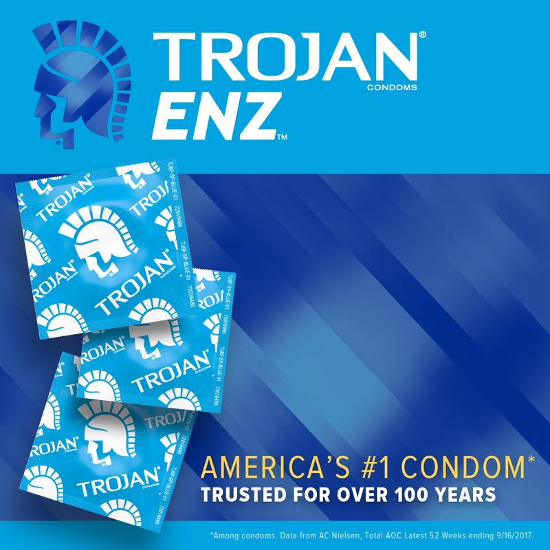 Trojan ENZ Lubricated Premium Latex Condoms - 12ct, 5 of 10