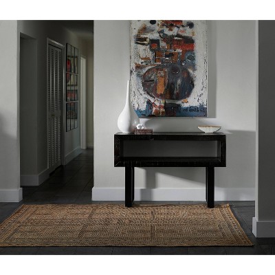 Hampton 5' x 7' Blue Synthetic Easy Care Rug