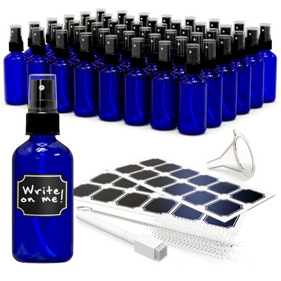 Nevlers Leakproof Cobalt Blue Glass Spray Bottles - 4oz. (Pack of 48)
