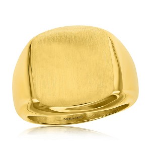 Metallo Stainless Steel Brushed Square Ring  - Available Sizes:  9 ,  13 ,  12 ,  11 ,  10 - 1 of 3