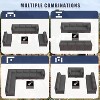 ALAULM 9 Pieces Patio Furniture Set, Rattan Wicker Outdoor Conversation Sets, Outdoor Furniture Sofa Set - 4 of 4