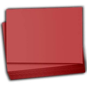 Hamilco Colored Scrapbook Cardstock Paper 4x6 Card Stock Paper 65 lb Cover 100 Pack (Crimson Red) - 1 of 4