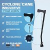 Hachikiko Maximum Grip Walking Cane for Seniors-Stable Anti-Slip Walking Aid with V-TECH Handgrip, Crossbow Design & All-Terrain Tip - 3 of 4