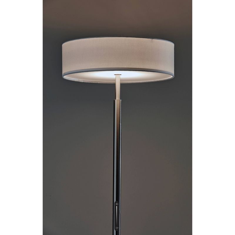 Cosmo Torchiere (Includes LED Light Bulb) Silver - Adesso, 4 of 8