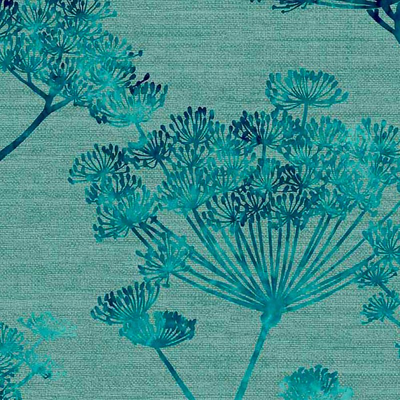 Hortus Teal Floral Paste the Wall Wallpaper, 4 of 5