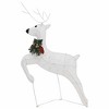 Aghana Digitals 2-Piece White Christmas Reindeer Decor with 40 LED Lights, 8 Lighting Effects, - 4 of 4