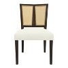 Okak Set of 2 Upholstered Rattan Woven Back Dining Chair Without Arm,Wooden Accent Dining Chairs for Dining Room,Kitchen - 3 of 4