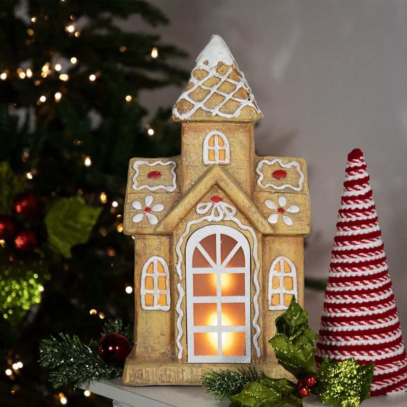 Northlight 16" LED Lighted Gingerbread House Christmas Decoration, 3 of 10