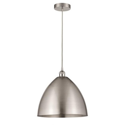 Edison Dome - 1 Light Cord Hung Mini Pendant In Industrial Style-18.75 Inches Tall and 16 Inches Wide