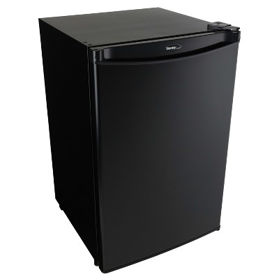 Compact Black Energy Star Freestanding Refrigerator with Reversible Door