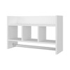 ChicFurnit Bathroom Storage Cabinet Franklin Bath Shelf with Towel Bar and Open Shelves for Bathroom Organization, White, 28.7"*12.9"*4.3" - 3 of 4