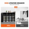 VEVOR Wood Literature Organizer, 36 Compartments, File Sorter with Removable Shelves, Mailboxes Slot for Office Home Classroom,EPA Certified - 3 of 4