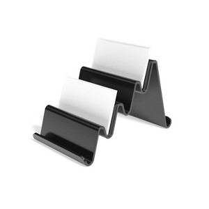 TRU RED 4 Compartment Business Card Holder Black TR58198 - 1 of 3