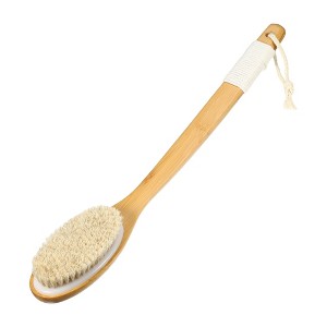 Unique Bargains Horsehair Dry Brushing Body Brush 18" 1 Pc - 1 of 4