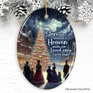 Stars are Openings in Heaven Ornament, Victorian Christmas Remembrance Keepsake| OrnamentallyYou - 1 of 4