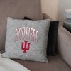 NCAA Indiana Hoosiers 16" Heather Gray Sweatshirt Pillow - 3 of 4