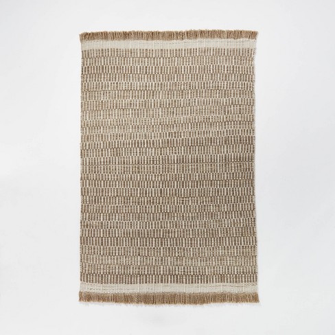 Park City Handloom Broken Striped Rug Beige - Threshold™ designed with Studio McGee - image 1 of 3
