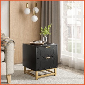 2 Drawer Dresser, Small Dresser＆Chest of Drawers, Modern Nightstand for Bedroom, End Table with Drawer - 1 of 4