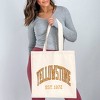 City Creek Prints Yellowstone Est. 1872 Canvas Tote Bag - 15x16 - Natural - 2 of 2