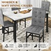 Hooseng Dining Table Set for 4, 5-Piece Kitchen Table Chairs Set, Rectangle Dining Room Table set with Four Chairs for Dining or Living Room - 4 of 4