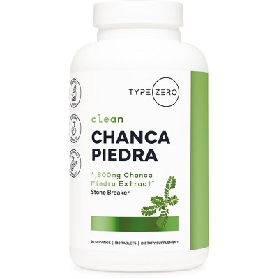 Type Zero Chanca Piedra (1,800mg) 180 Tablets - Keto Friendly, Non-GMO, 90 Servings