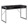 Monarch Specialties Computer Desk Home Office Laptop Storage Drawers 48InchL Work Metal Laminate Brown Grey Contemporary Modern - 4 of 4