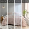 Sapphtopaz Bedding Comforter Set Quilt Set Cotton Jacquard Fabric with Embroidered Stripes 3 Piece 1 Quilt, 2 Pillow Shams - 3 of 4
