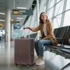 20"/24"/28" 3 pcs/set in ABS Spinner Wheel Luggage, Stripe Design Carry on Suitcase, Matching Color, TSA Combination Lock - 3 of 4