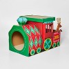 Toy Kingdom Holiday Train Cat Scratcher House - Wondershop™ - image 2 of 4